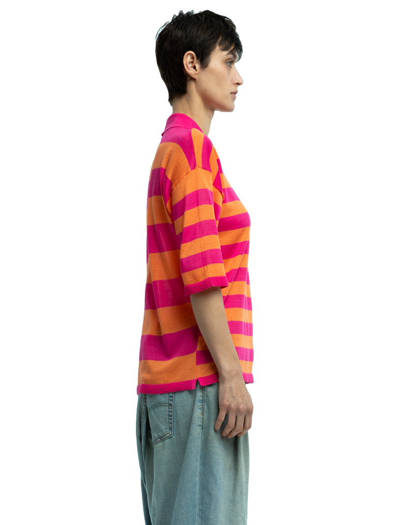 Orlando Striped Polo in Organic Cotton