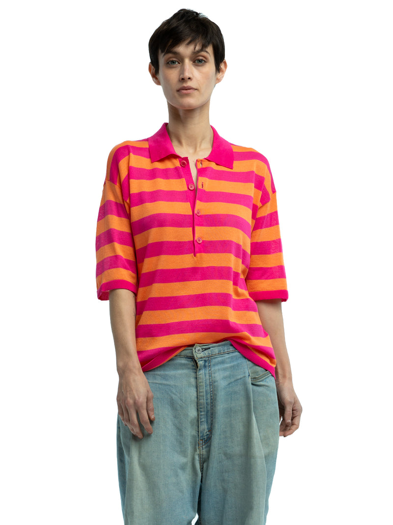 Orlando Striped Polo in Organic Cotton