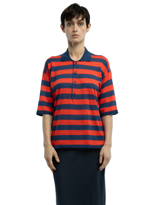 Orlando Striped Polo in Organic Cotton
