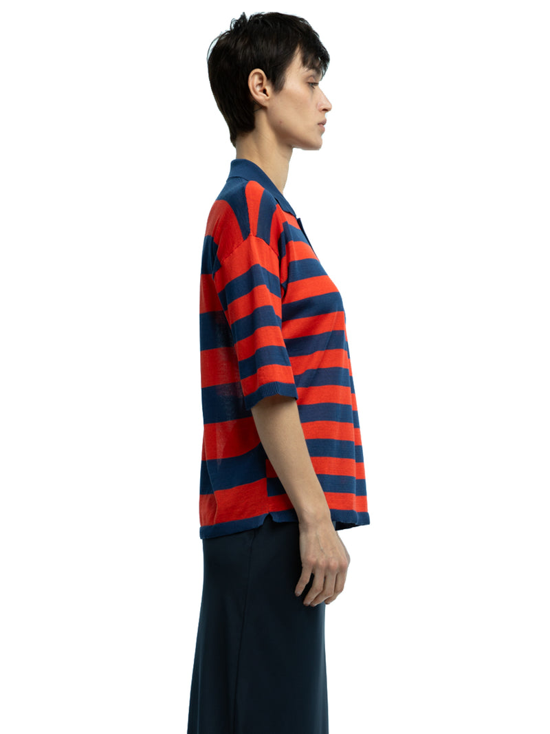 Orlando Striped Polo in Organic Cotton
