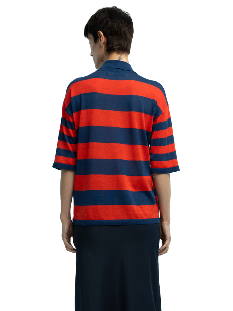 Orlando Striped Polo in Organic Cotton