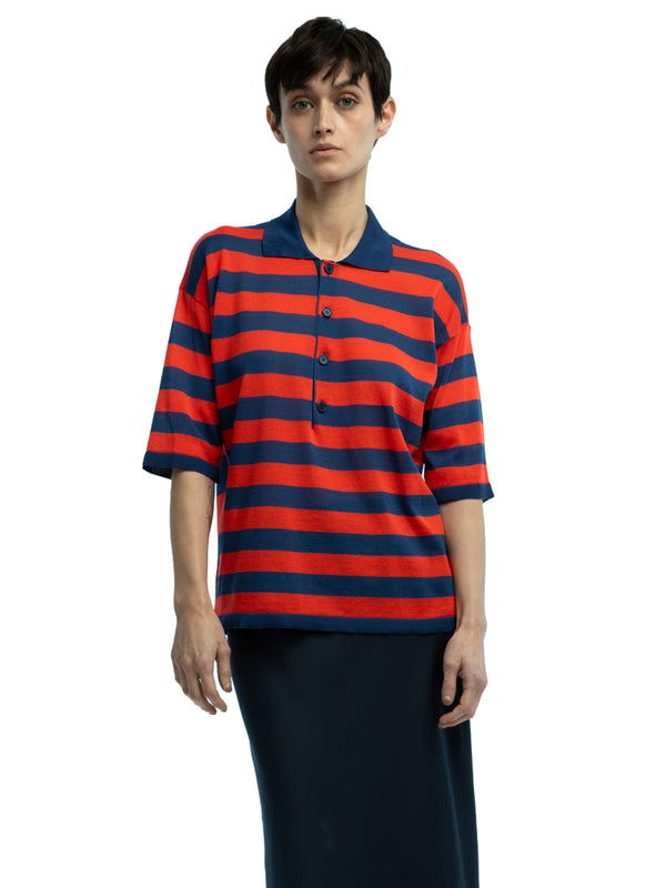 Orlando Striped Polo in Organic Cotton