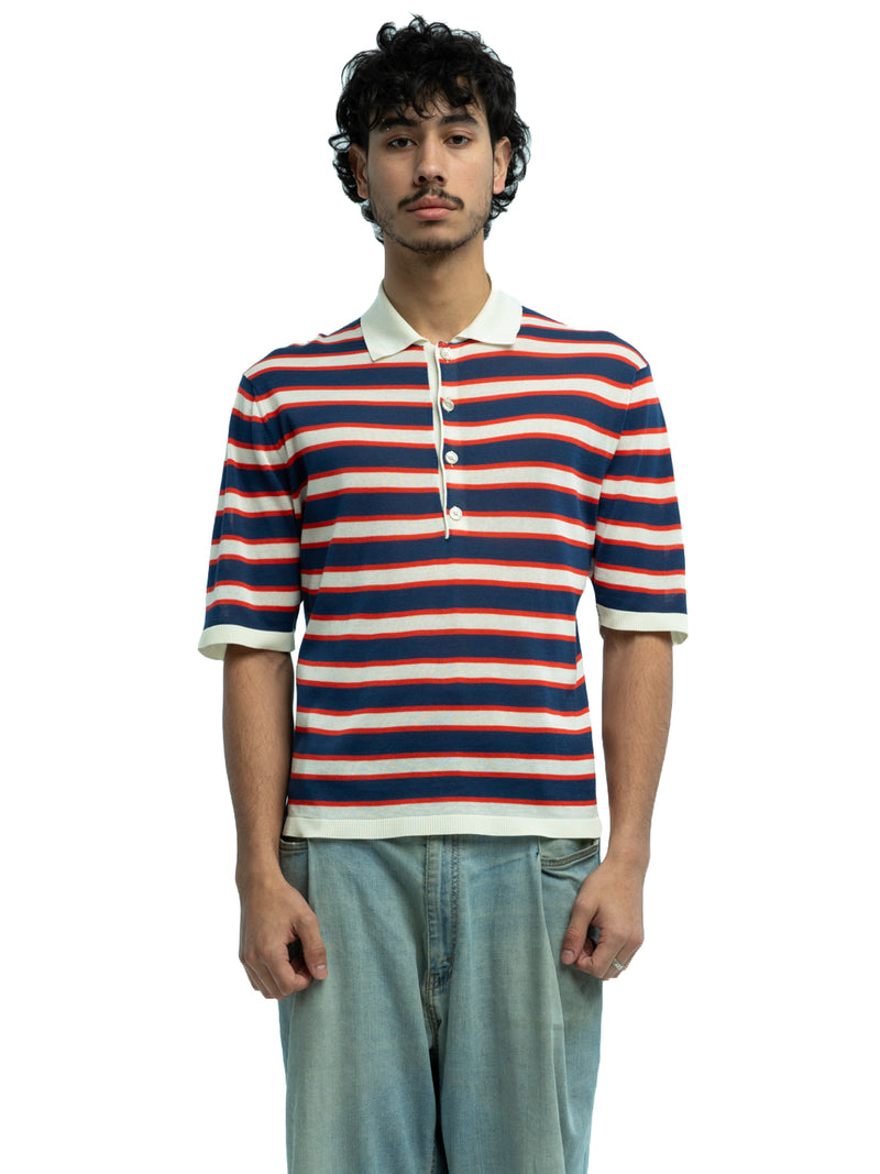 Dario Striped Polo in Organic Cotton