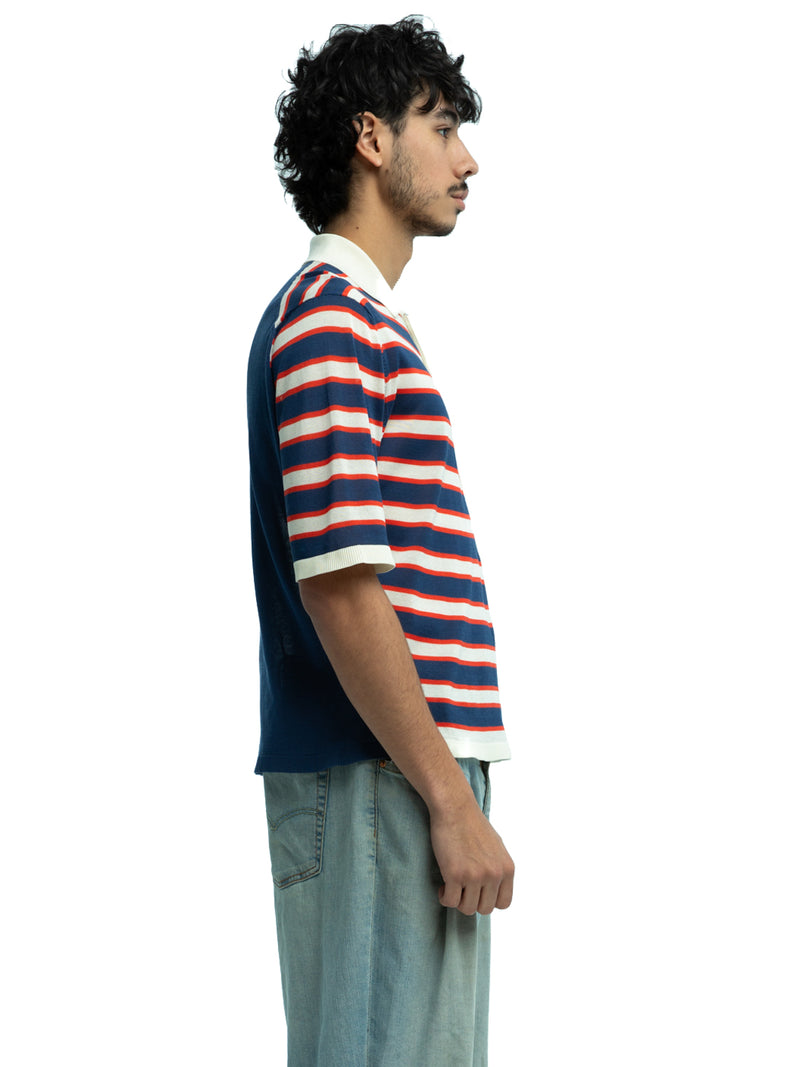 Dario Striped Polo in Organic Cotton