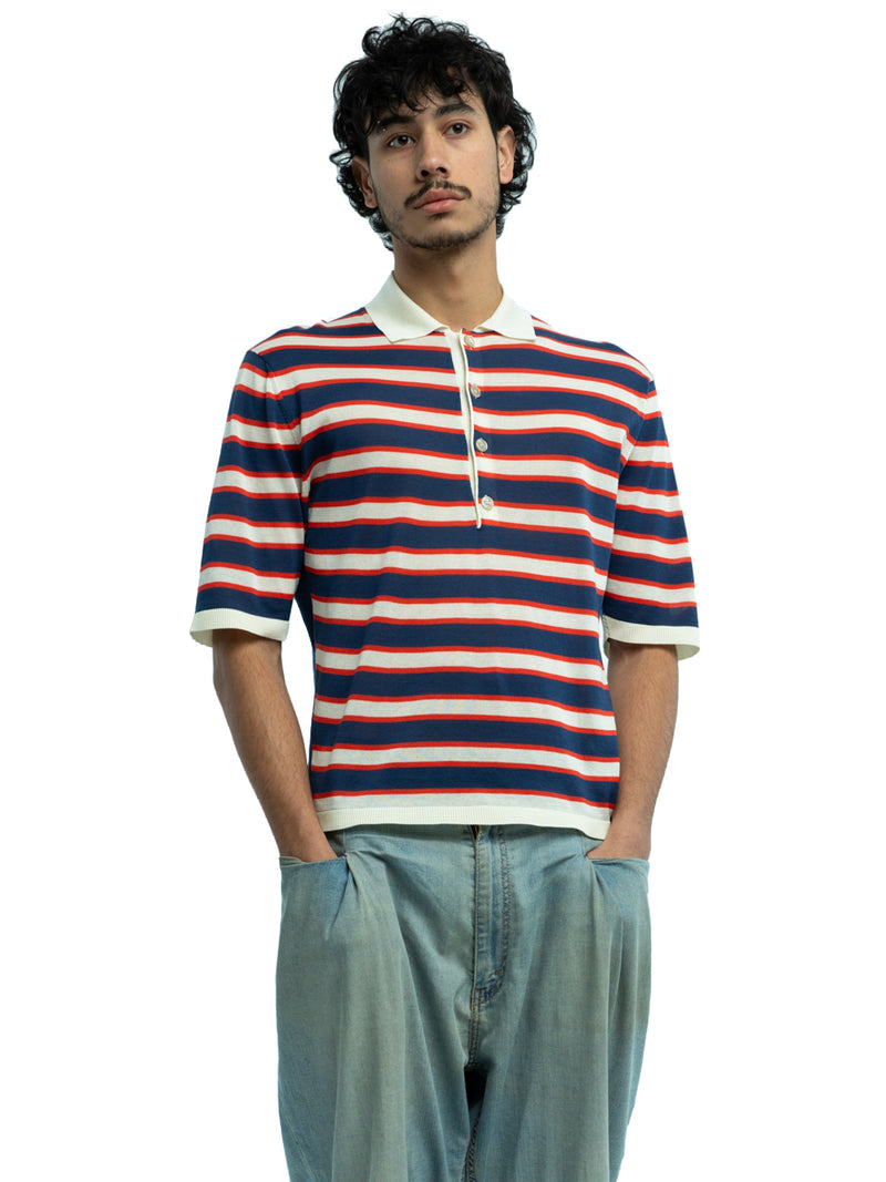 Dario Striped Polo in Organic Cotton